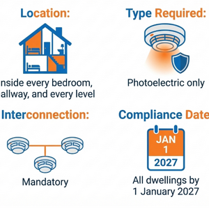G-Con Electrical Pty Ltd Compliant Smoke Alarm Qld