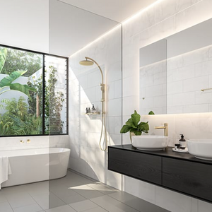 MS Bathroom Innovations Ensuite Bathroom Double Basin